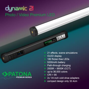 Patona Premium LED RGB Tube Photo/Video Light (4291)