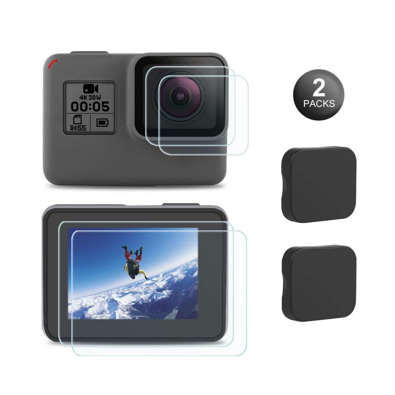 GoPro Tempered Glass Lens ve Ekran Koruyucu (HERO8 Black)