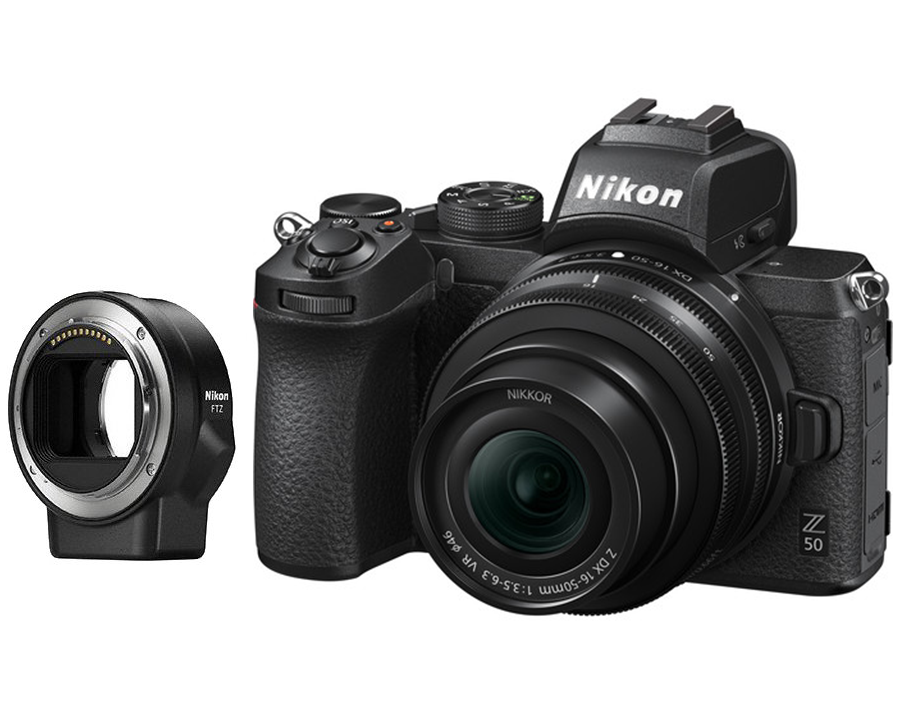 Nikon Z50 + 16-50mm VR Lens + FTZ II Adaptör (2000 TL Geri Ödeme)