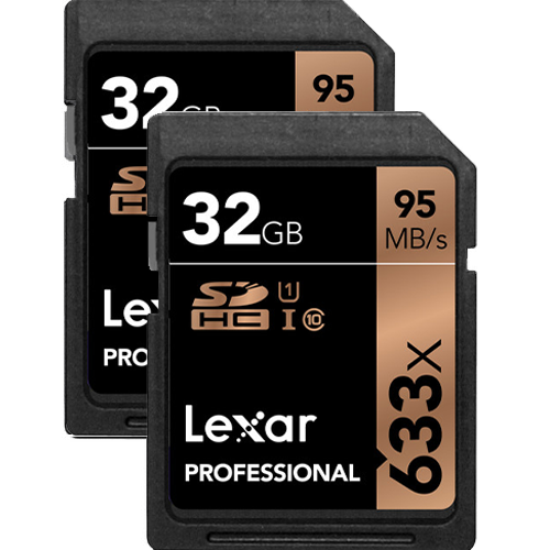 Lexar 32GB Professional 95MB/sn UHS-I SDHC Hafıza Kartı (2'li Paket)
