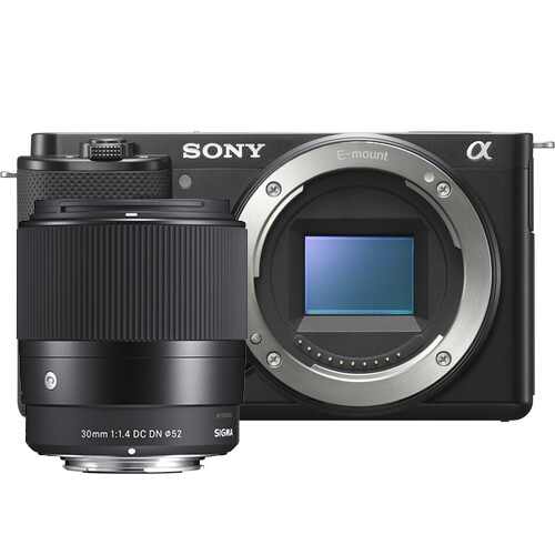Sony ZV-E10 Body + Sigma 30mm f/1.4 DC DN Contemporary Lens