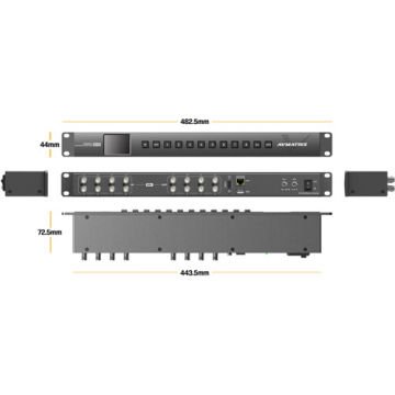 AVMatrix MSS0811 8x8 SDI Matrix Switcher