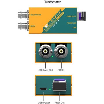 Avmatrix FE1121 3G-SDI Fiber Optic Extender