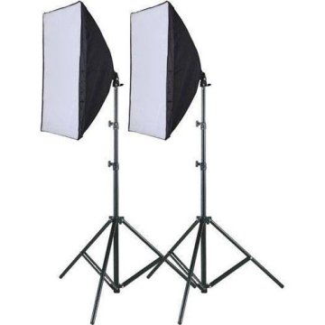 Fancier Softbox 50X70cm Tek Duyulu 2 Li Sürekli ışık kit 85w