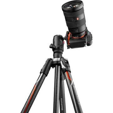 Manfrotto Befree GT Travel Carbon Fiber Tripod Sony Alpha Serileri için özel