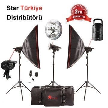 Star 400w 3'lü Paraflaş Set