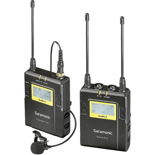 Saramonic UwMic9 (TX9 +RX9) 1 Verici + 1 Alıcı Kablosuz Yaka Mikrofonu