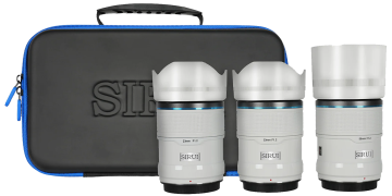 Sirui Sniper f/1.2 Autofocus 23mm, 33mm, 56mm Lens Kit (Sony E) Beyaz
