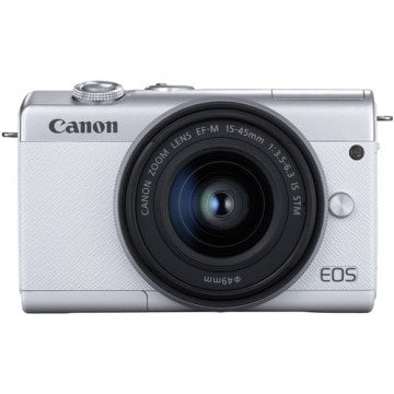 Canon EOS M200 15-45mm Lens (Beyaz)