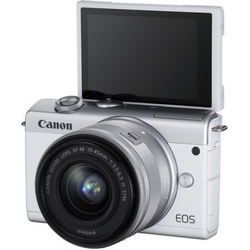 Canon EOS M200 15-45mm Lens (Beyaz)