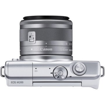 Canon EOS M200 15-45mm Lens (Beyaz)
