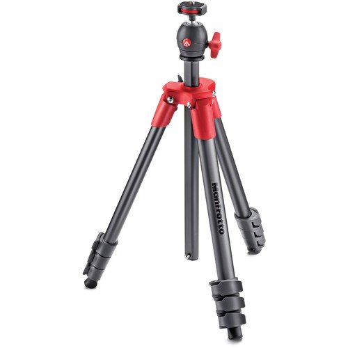 Manfrotto Compact Light Aluminum Tripod (Red)