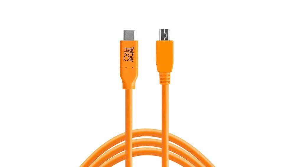 TetherPro USB-C to 2.0 Mini-B 5-Pin 4.6 m Bağlantı Kablosu (2415ORG)