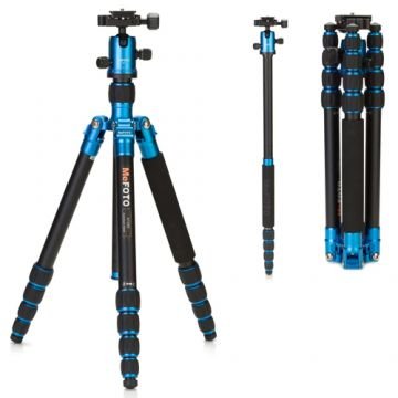 Benro / Mefoto A-1350Q1B Mag.Alum.Colorful Travel Angel Tripod (Blue)