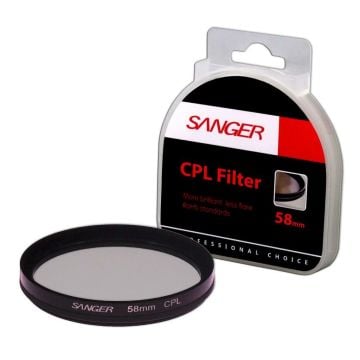 Sanger 58mm CPL Polarize Filtre