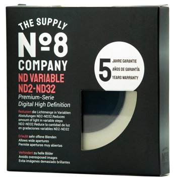 No8 Company 43mm Nano Variable Density ND 2-32 Filtre