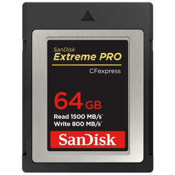 SanDisk 64GB 1500MB/s Extreme PRO CFexpress Type B Hafıza Kartı