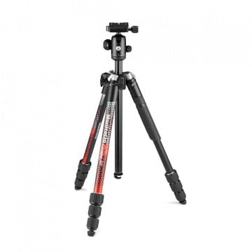 Manfrotto MKELMII4RD-BH  Element MII Aluminyum Tripod + Ball Head (Red)