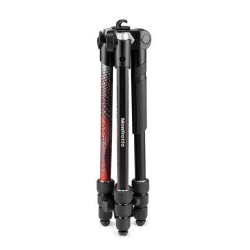 Manfrotto MKELMII4RMB-BH Element MII Alimünyum Traveller Tripod + Mobil Remote ( Red)