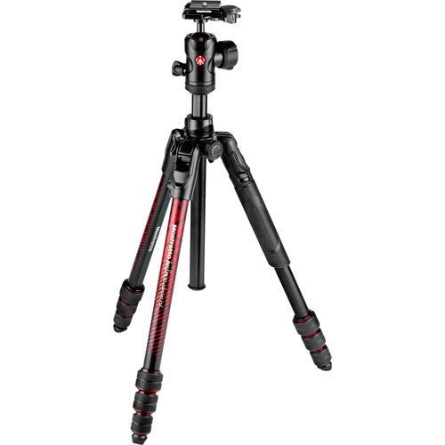 Manfrotto MKBFRTA4RD-BH Befree Advanced Twist Lock Tripod Kit Çantalı (Red)