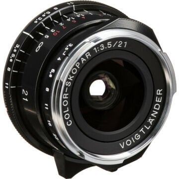 Voigtlander Color-Skopar 21mm f/3.5 Aspherical Type II Lens (Leica M) Black