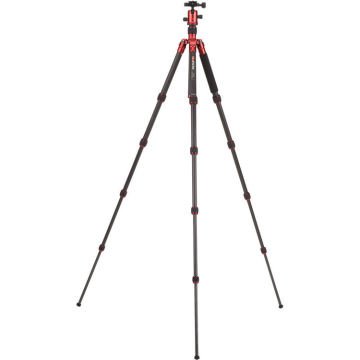 Benro MeFOTO C1350Q1R Carbon Fiber Travel Angel Tripod (Red)