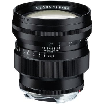 Voigtlander Nokton 75mm f/1.5 Aspherical Lens (Leica M) Black