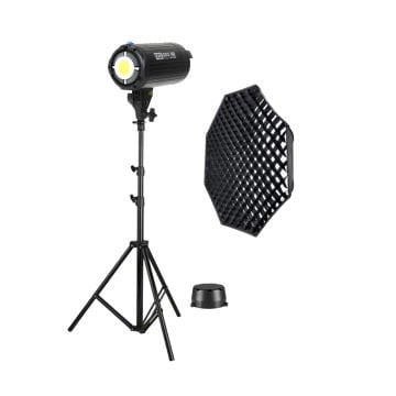 GDX HD-200W Led Video Işığı Full Set (140 Octagon Softbox + 260cm Işık Ayağı)