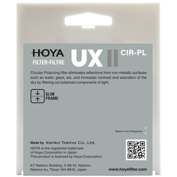 Hoya 49mm UX II Circular Polarize Filtre