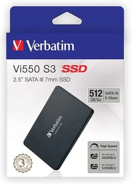 Verbatim 512GB Vi550 2.5'' SATA III Dahili SSD (49352)