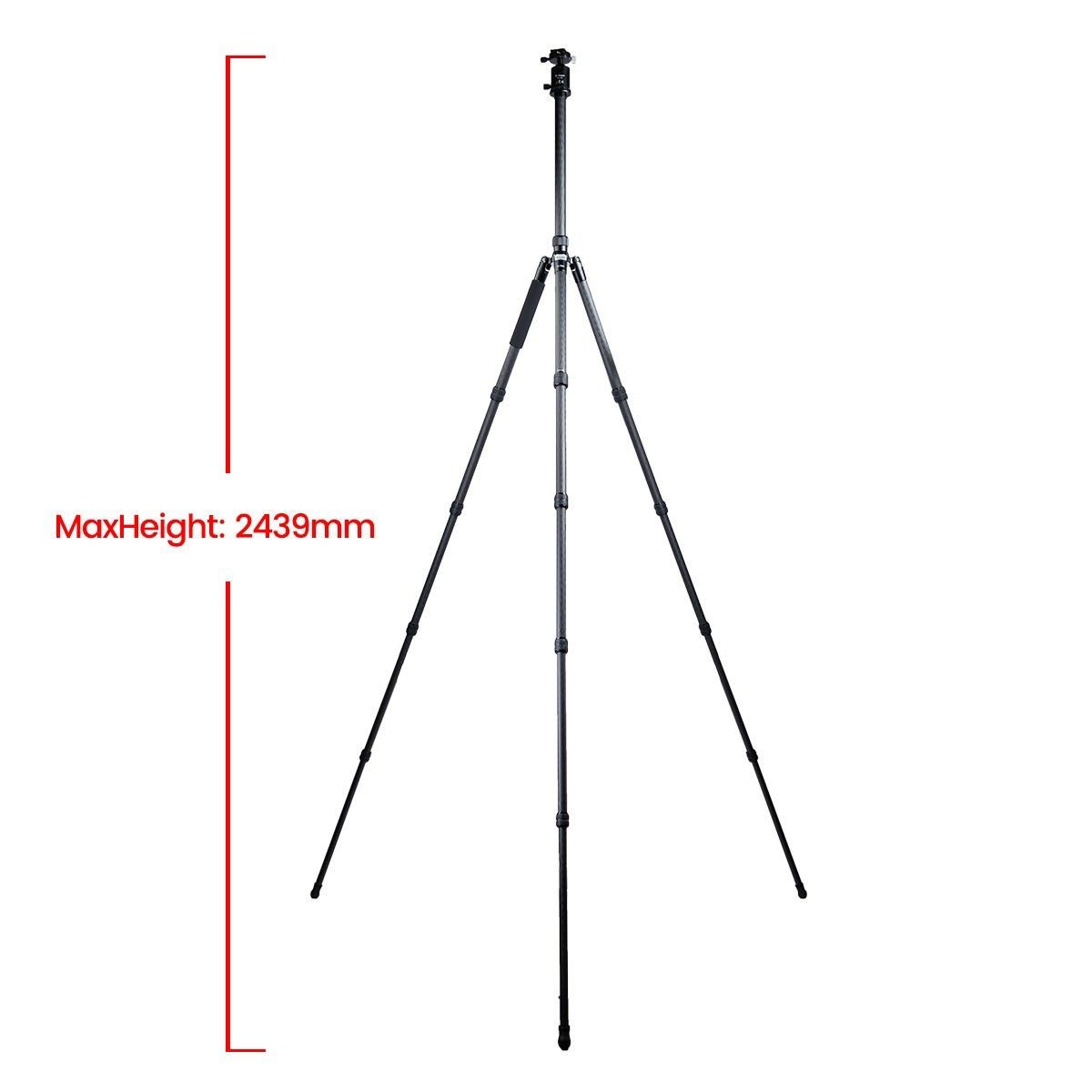 Fotopro X-75C Karbon Fiber Tripod Kit (Ön Sipariş)