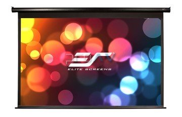 Elite Screens Spektrum Siyah Elektrikli Projeksiyon Perdesi Ekonomi 186x105 TopDrop 20 cm