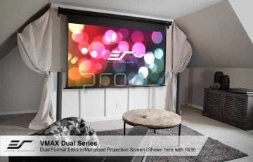 Elite Screens VMAX Dual Multiformat Elektrikli Projeksiyon Perdesi - 16:9 / 2.35: 2 266x149/113