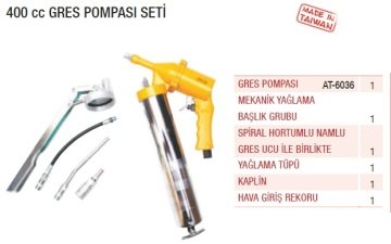 YAMA AT-6036-6 Havalı Gres Pompası Seti 400 CC