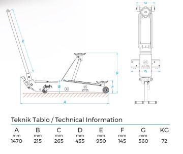 ALFA 104 - 5 Ton Hidrolik Kriko