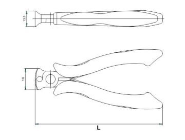 İZELTAŞ 3554 Elektronikçi Uzun Kargaburun 150mm