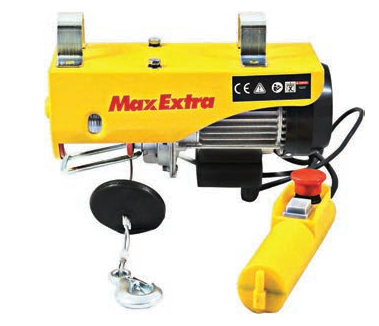 MAX EXTRA MX11101 - 125 / 250 Kg Elektrikli Vinç Yük Kaldırma Bakır Sargı