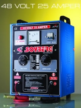 SOYBERG 4 Akülük Şarj Cihaz Makinası 25 Amper 48 Volt