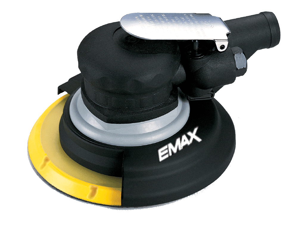 EMAX ET-2820 Havalı Daire Zımpara Tabancası Makinesi 150mm (6'') 11000 Devir Toz Torbalı