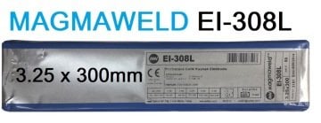 3.25 x 300mm MAGMAWELD EI 308L İnox Paslanmaz Elektrod (1 Paket : 60 Adet)