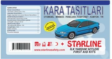 Starline PL101 İlk Yardım Kiti / Araçlar İçin - 12 Adet