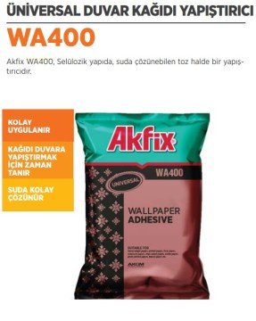 AKFİX WA400 Duvar Kağıdı Yapıştırıcı Standart