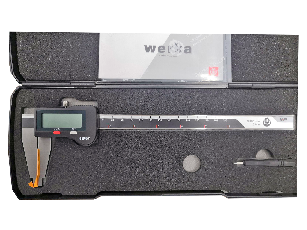 WERKA IP67 Büyük Çene Dijital Kumpas 200x0.01mm (2243-200)