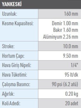 OSAKA OPT 1006 Havalı Yankeski 160mm