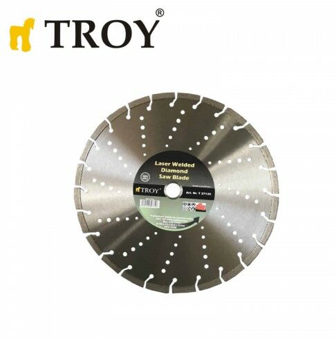 TROY 27135 Elmas Kesici Disk, Beton, Kuru Kesim , 350mm