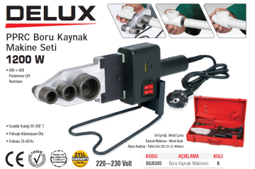 SGS 345 DELUX PPRC Boru Kaynak Makinesi 1200 Watt