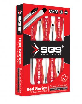 SGS 1040 Red Series 7'li Tornavida Seti
