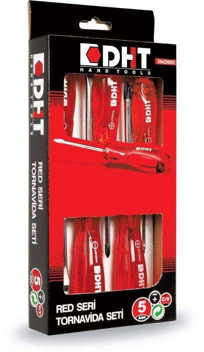 DHT 5 PC Tornavida Seti Red Seri