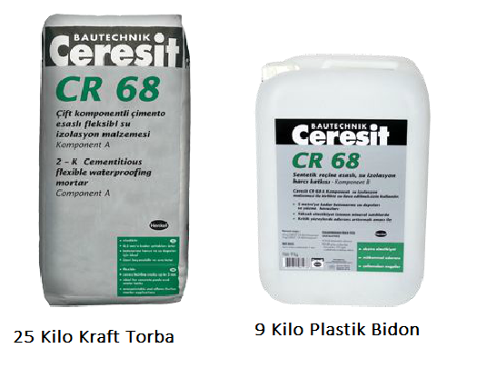 Ceresit CR 68 Çimento Esaslı Elastik Su Yalıtım Malzemesi - Gri