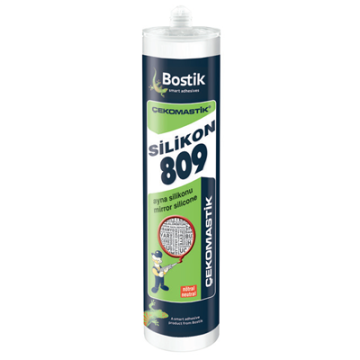 BOSTİK Çekomastik 809 Ayna Silikonu Şeffaf 310 ML - 25 ADET